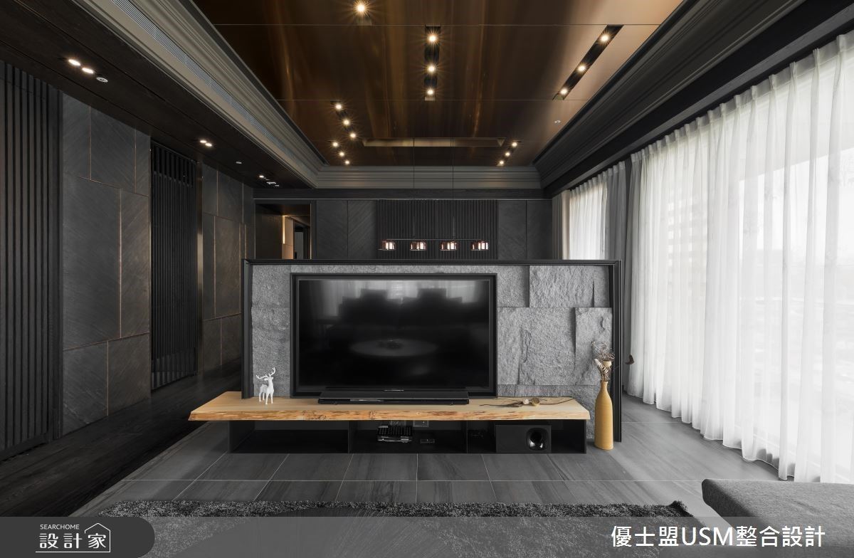 60 坪大坪數豪宅以日式禪風作為設計主軸，在細膩的選