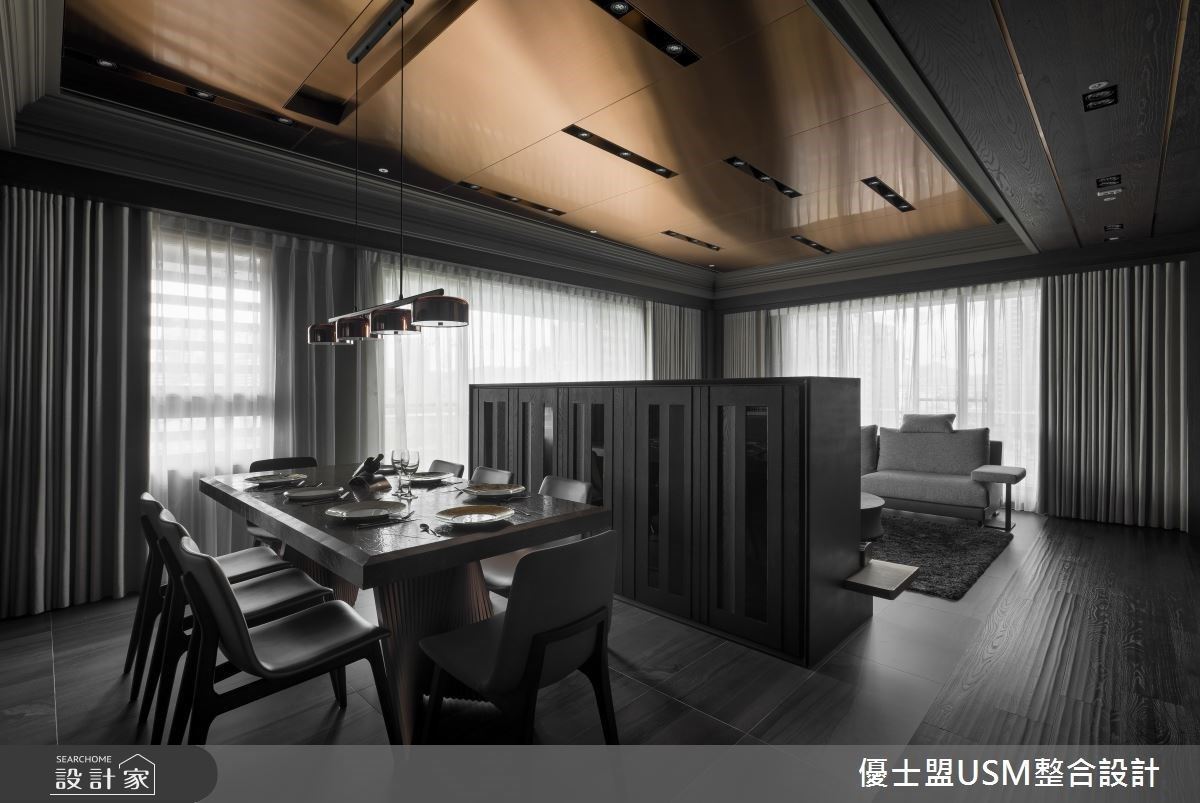 60 坪大坪數豪宅以日式禪風作為設計主軸，在細膩的選