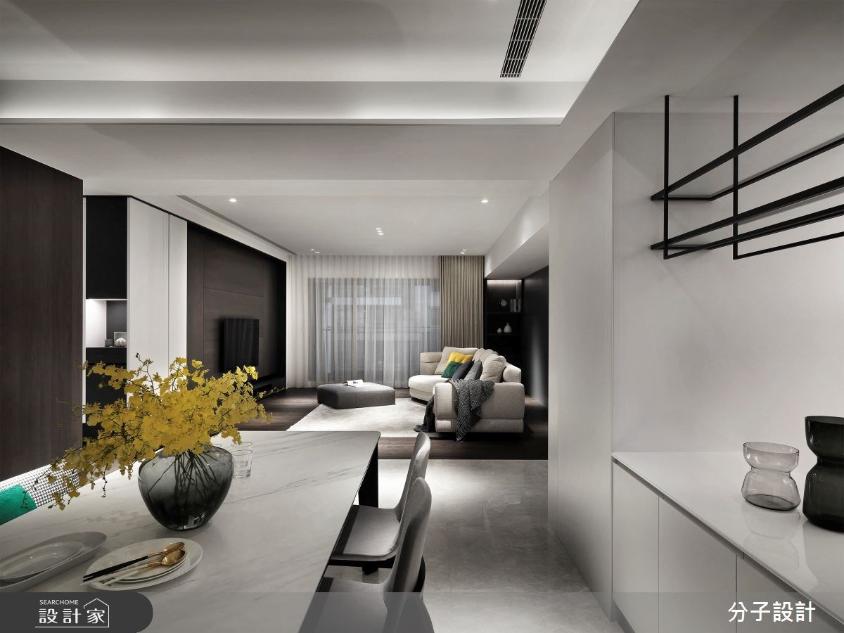 58 坪現代宅,是屋主夫妻和孩子的新家,期待能減少空