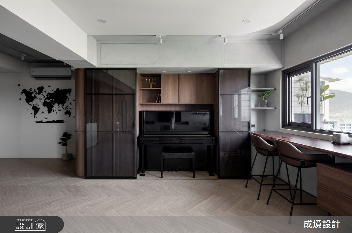 40坪的老屋有三房兩廳，居住成員為一家4口，因建築具