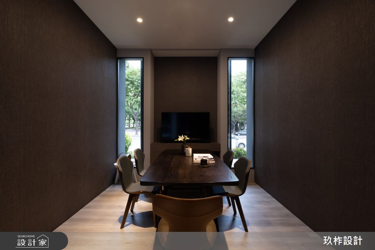 佔地超過百坪的現代風接待中心,以「光影盒子」為發想