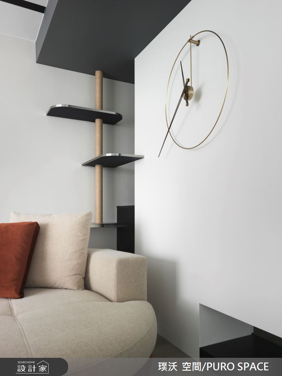 45坪的混搭風保留採光良好,完美詮釋屋主喜愛的現代純