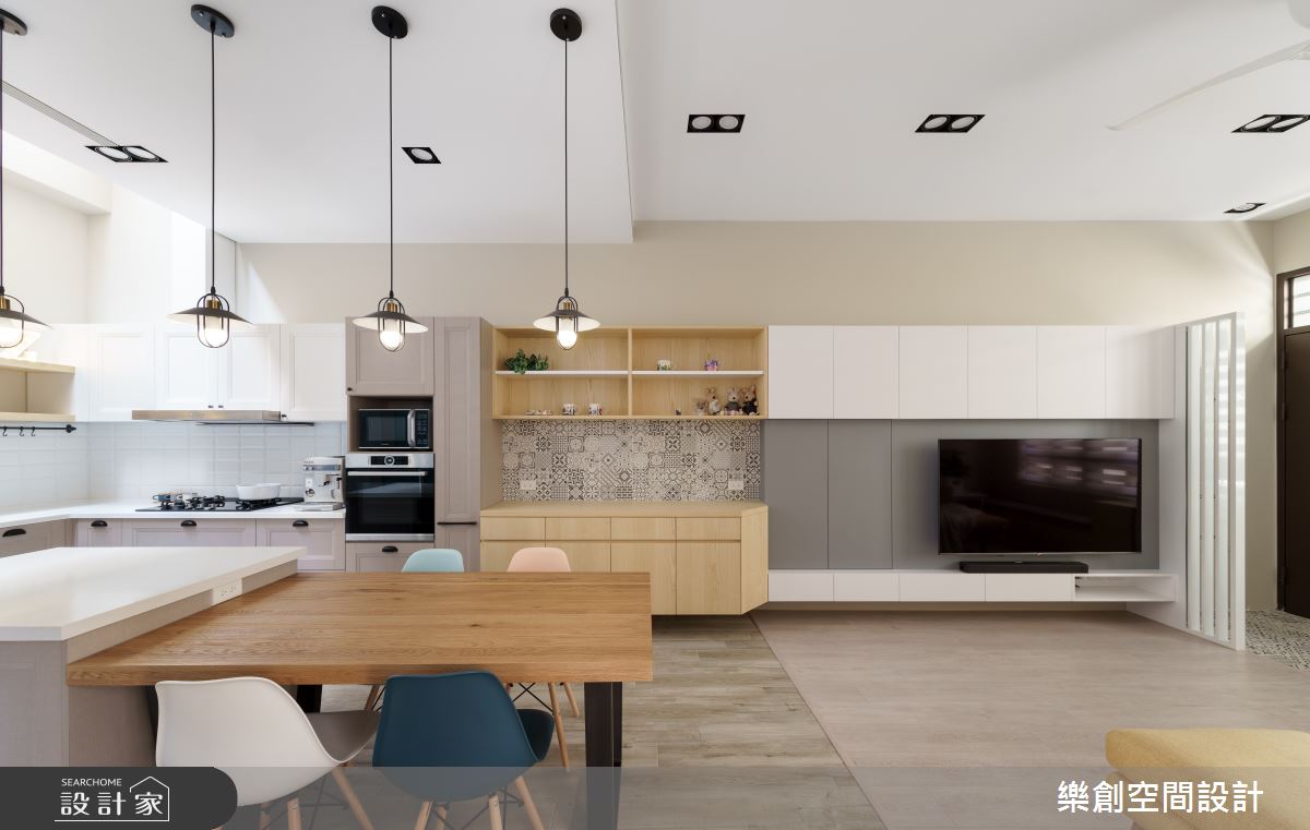一家四口入住48坪北歐宅，樂創空間設計於預售屋階段，