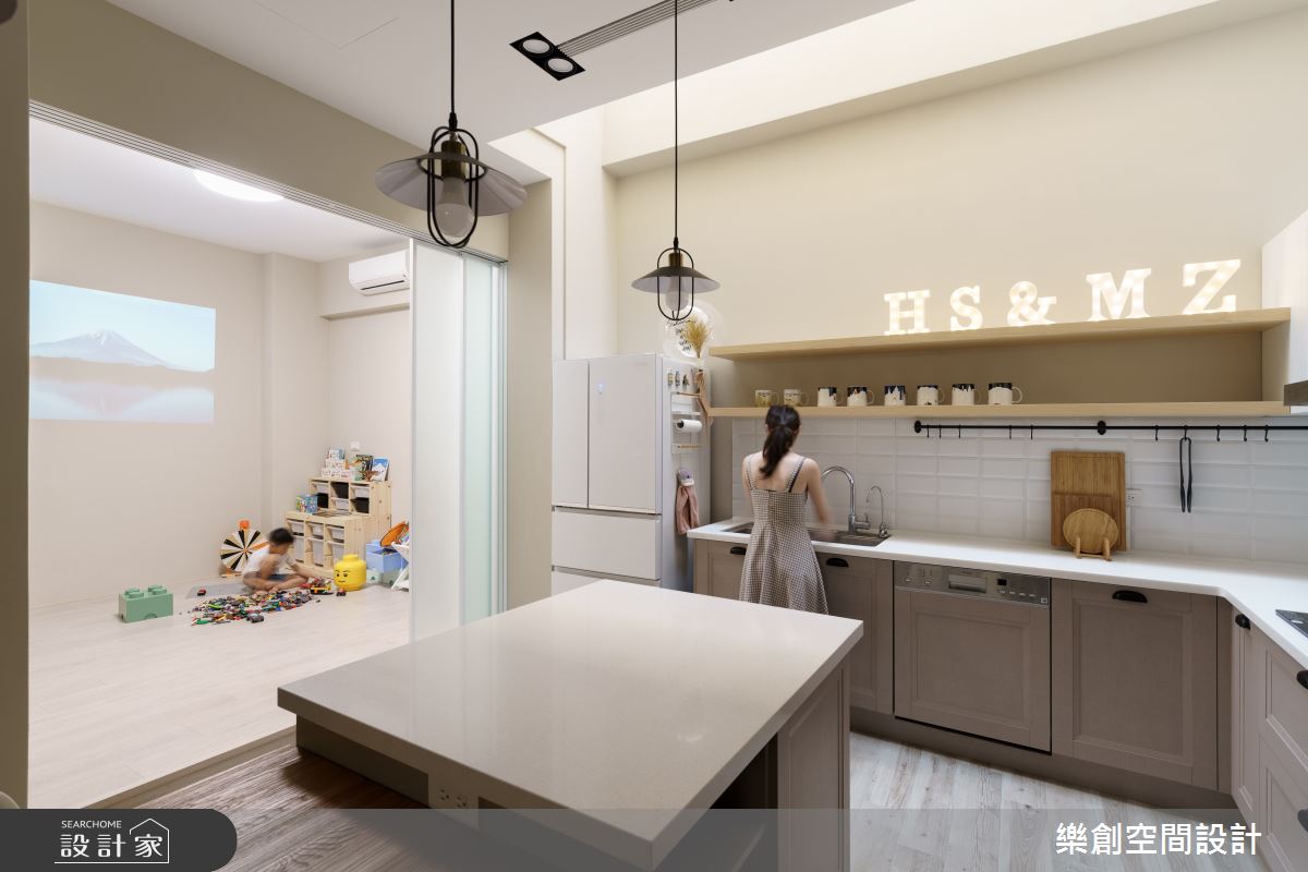 一家四口入住48坪北歐宅，樂創空間設計於預售屋階段，