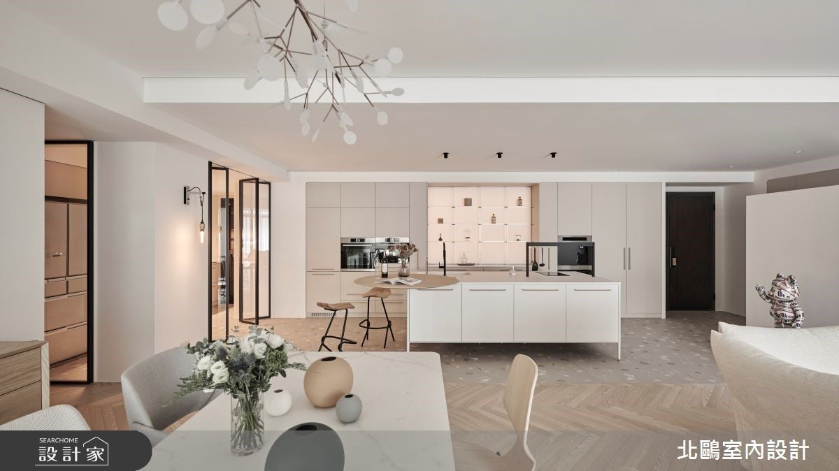 55.2坪毛胚屋改造北歐風空間，開放公領域讓客、餐廳相