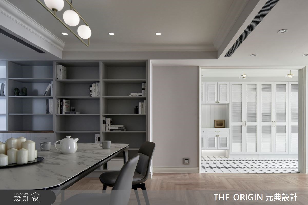 由老屋翻新的 60 坪美式風住宅，雖然原始坪數相當寬敞