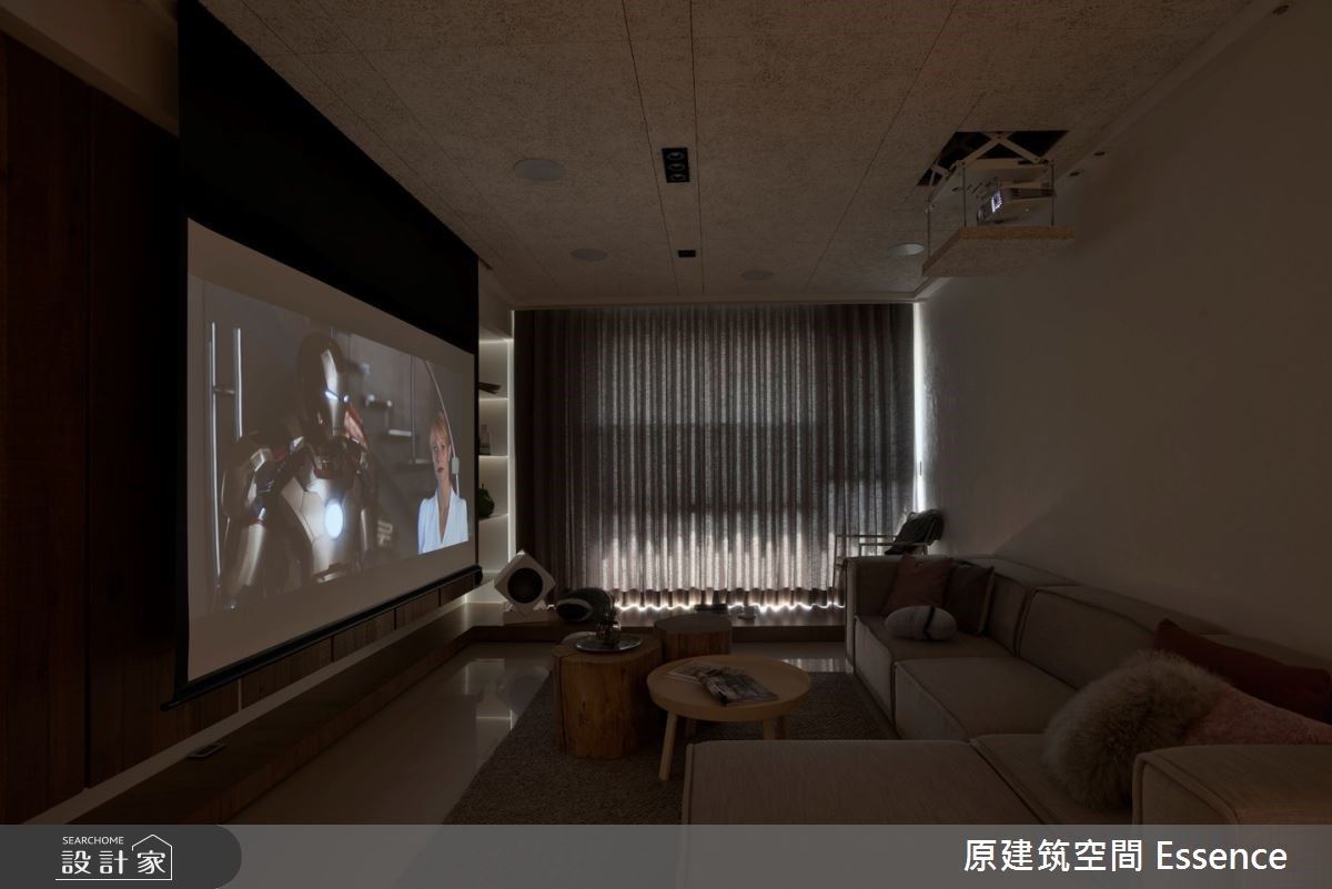 擁有明亮光感的52坪現代風居家，設計團隊運用簡約的設