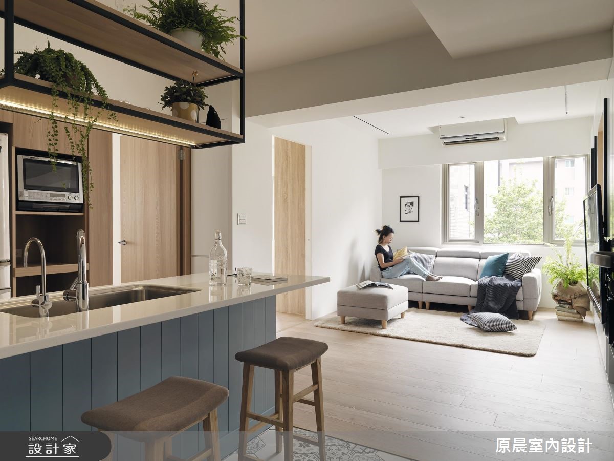 18坪的混搭風住宅,承載著屋主一家的新生活,一家人從