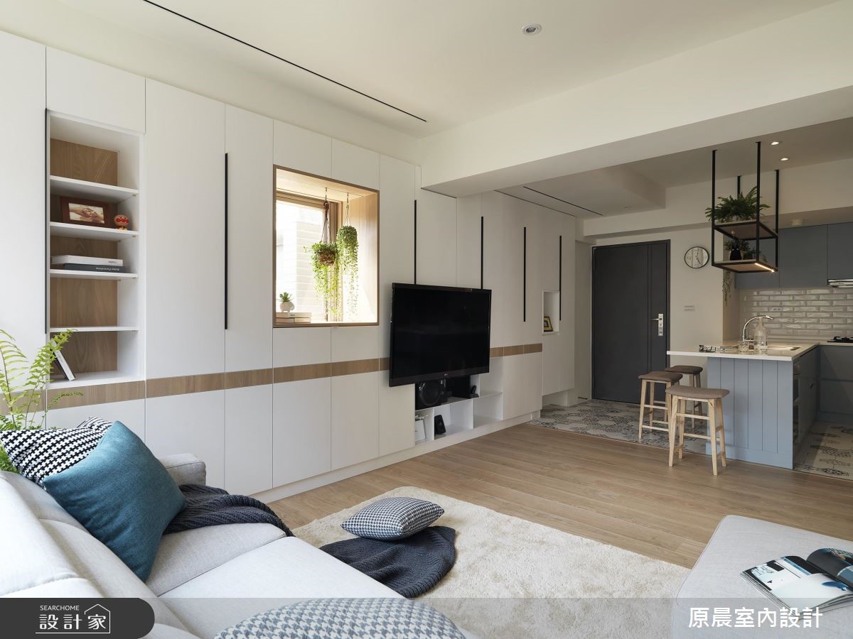 18坪的混搭風住宅,承載著屋主一家的新生活,一家人從