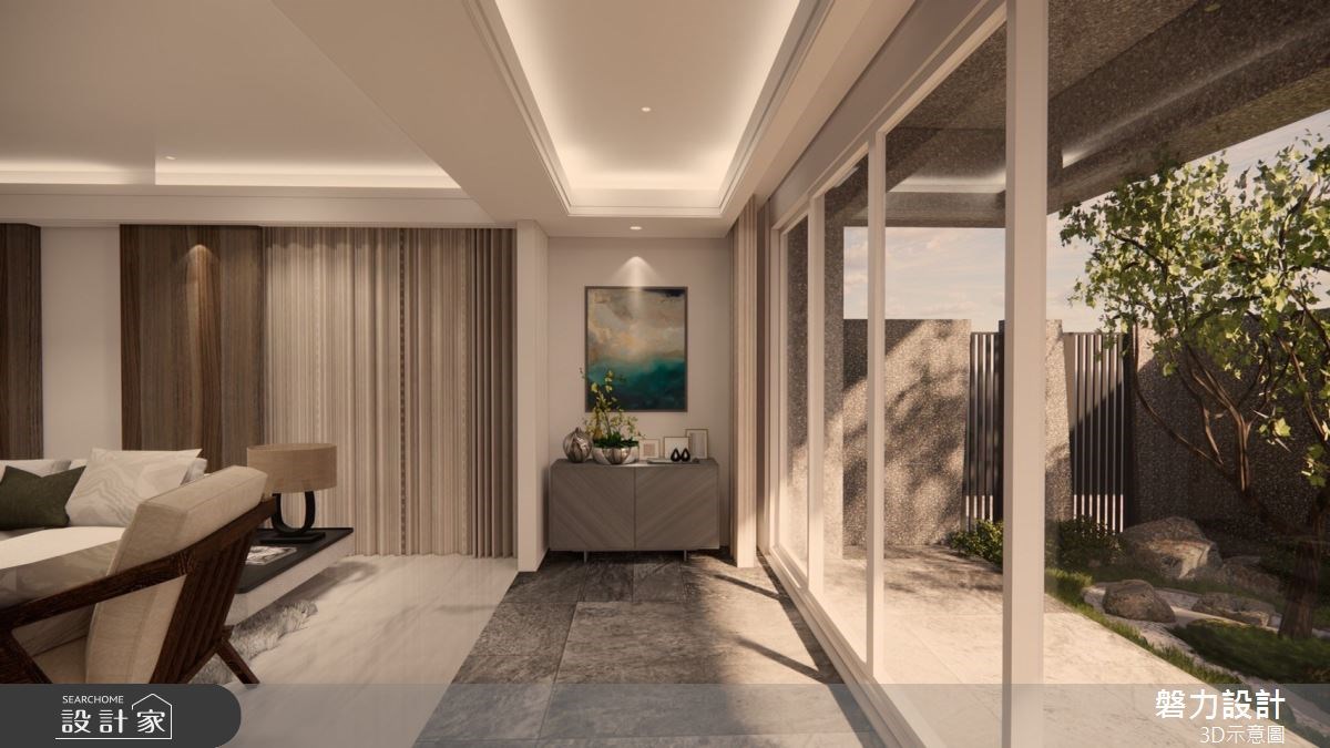 50 坪的現代風居家,設計師藉由開放式空間設計,創造