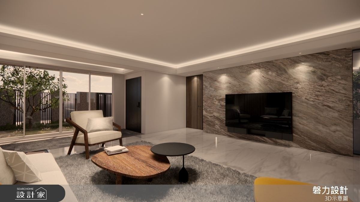 50 坪的現代風居家,設計師藉由開放式空間設計,創造