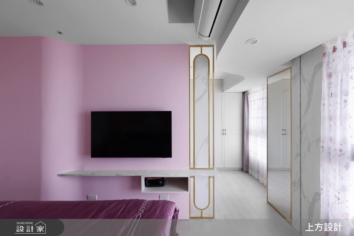 21 坪的住宅空間,屋主喜歡具有現代質感的美式古典風