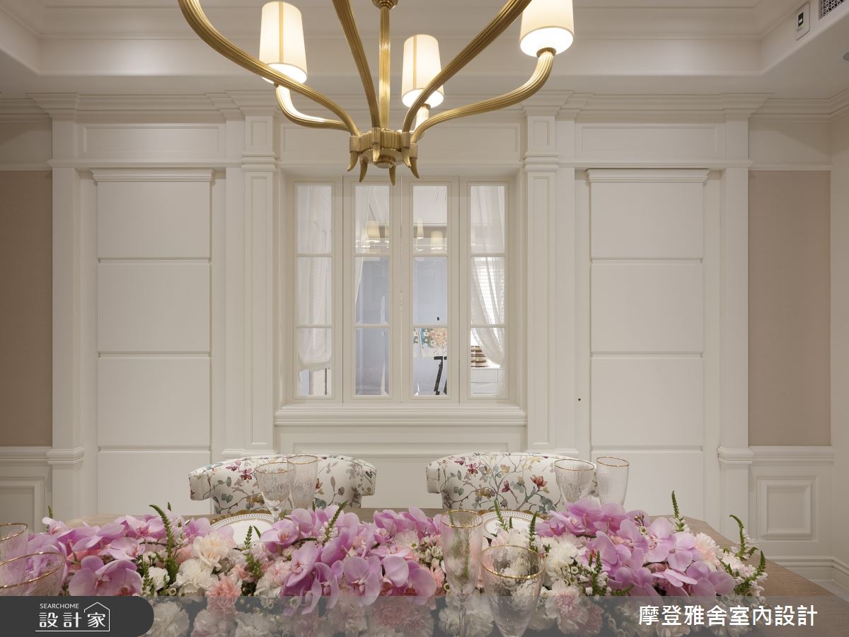 45 坪老屋翻新後,以鄉村美式風為主軸,無論是客廳的