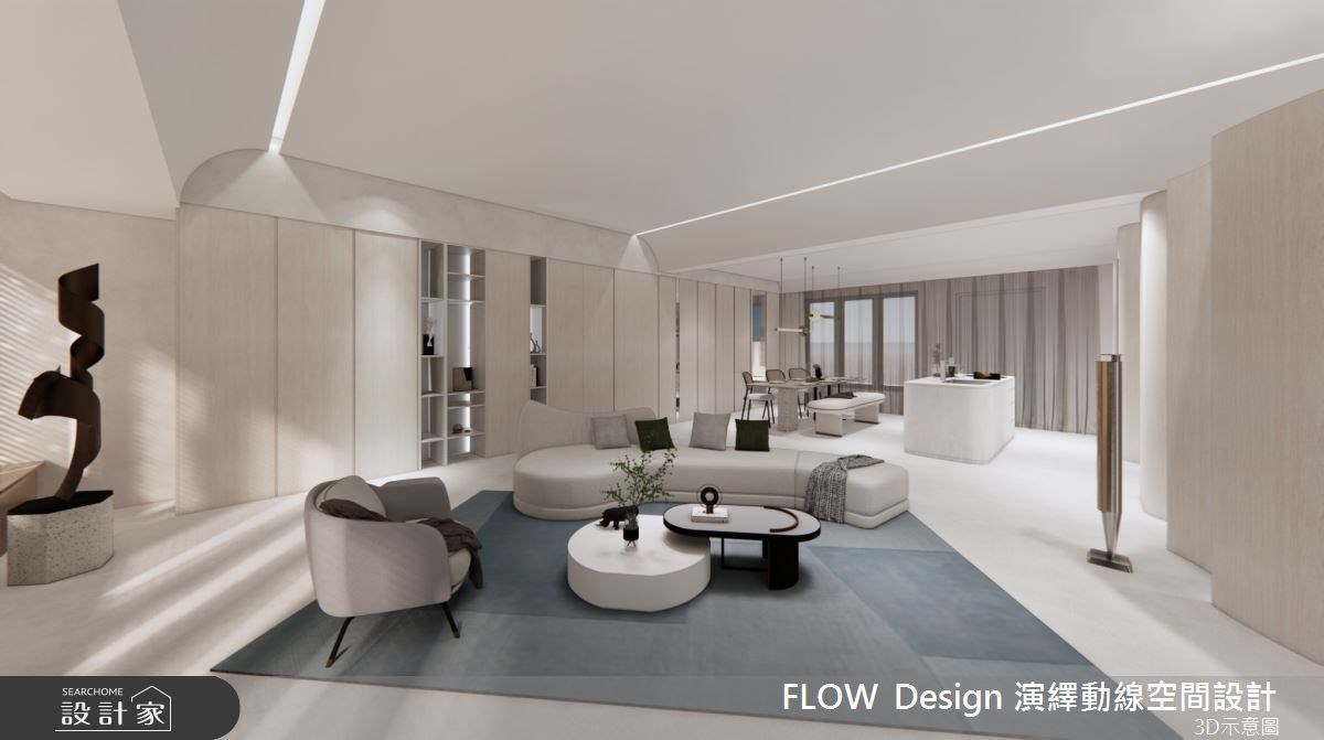 75坪簡約風居家的屋主是一名醫師，在忙碌的日常生活裡