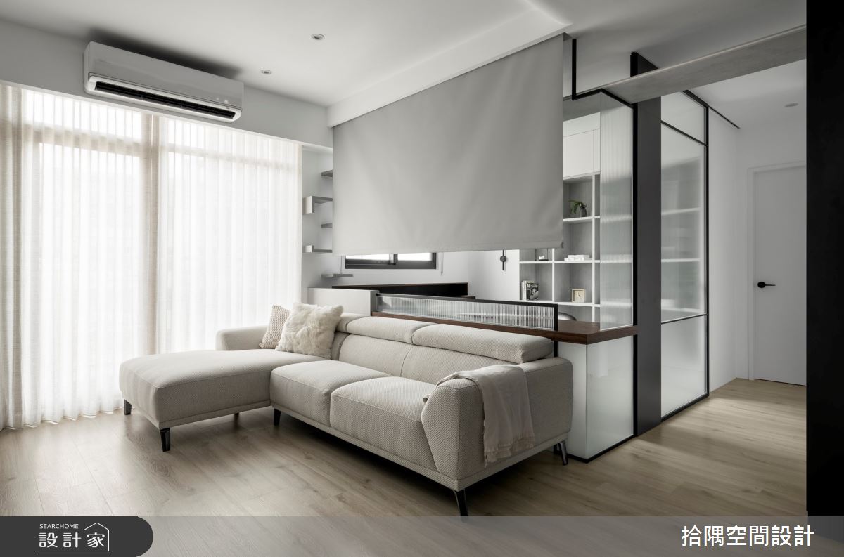 16坪新成屋,拾隅空間設計 劉玉婷設計師以色彩、質材