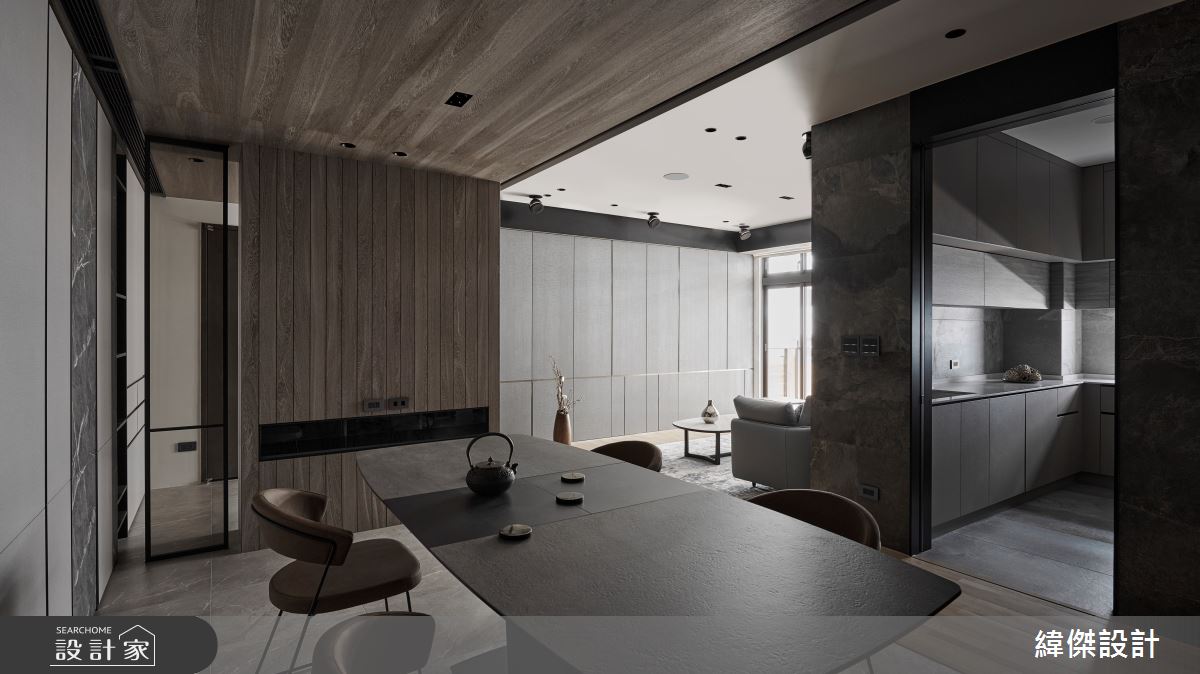 35坪中古屋翻新人文禪風宅居，透過自然元素的溫潤木紋