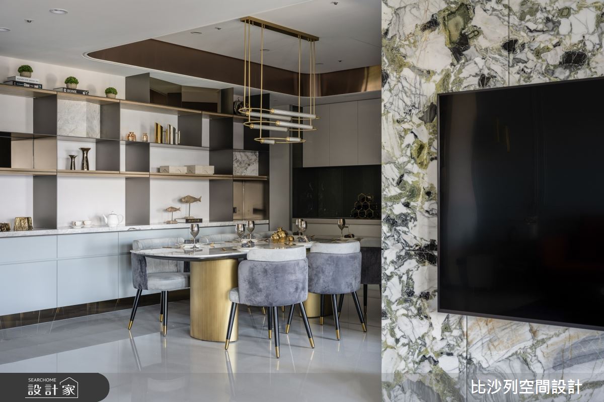 75坪新房規劃為2房3廳3衛浴的空間,大坪數透過妥善格