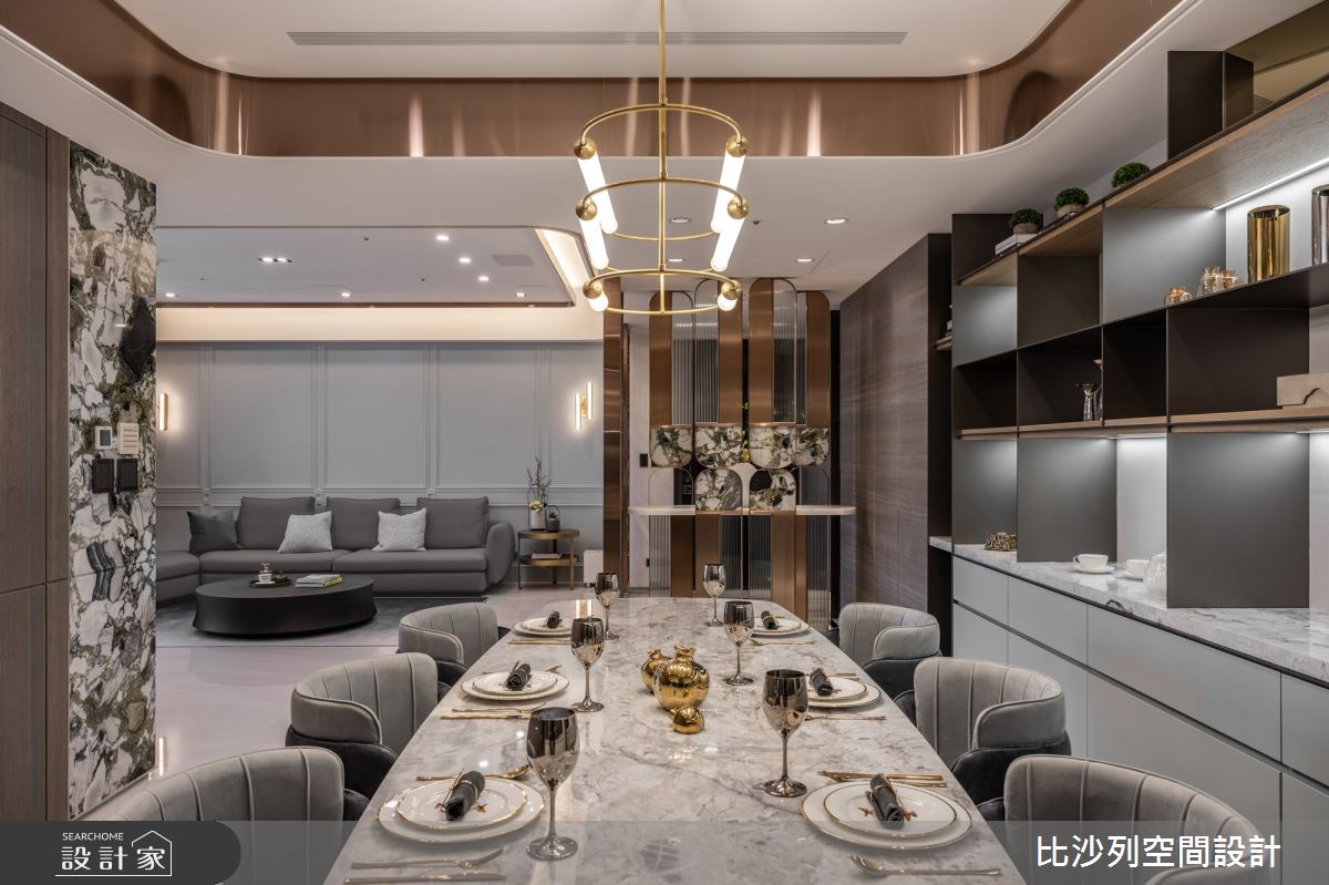 75坪新房規劃為2房3廳3衛浴的空間,大坪數透過妥善格