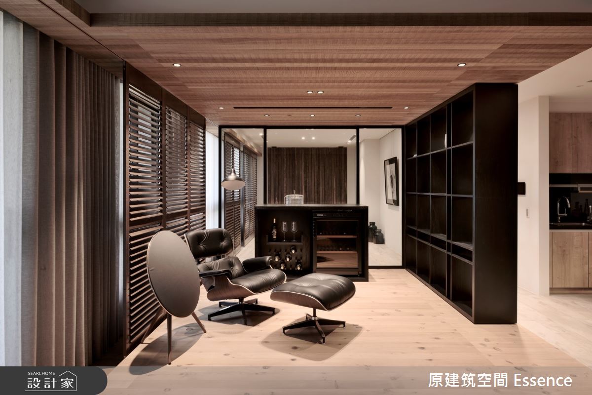 56坪現代宅屋主為典型的雅痞頂客族,平時喜愛宴請親朋