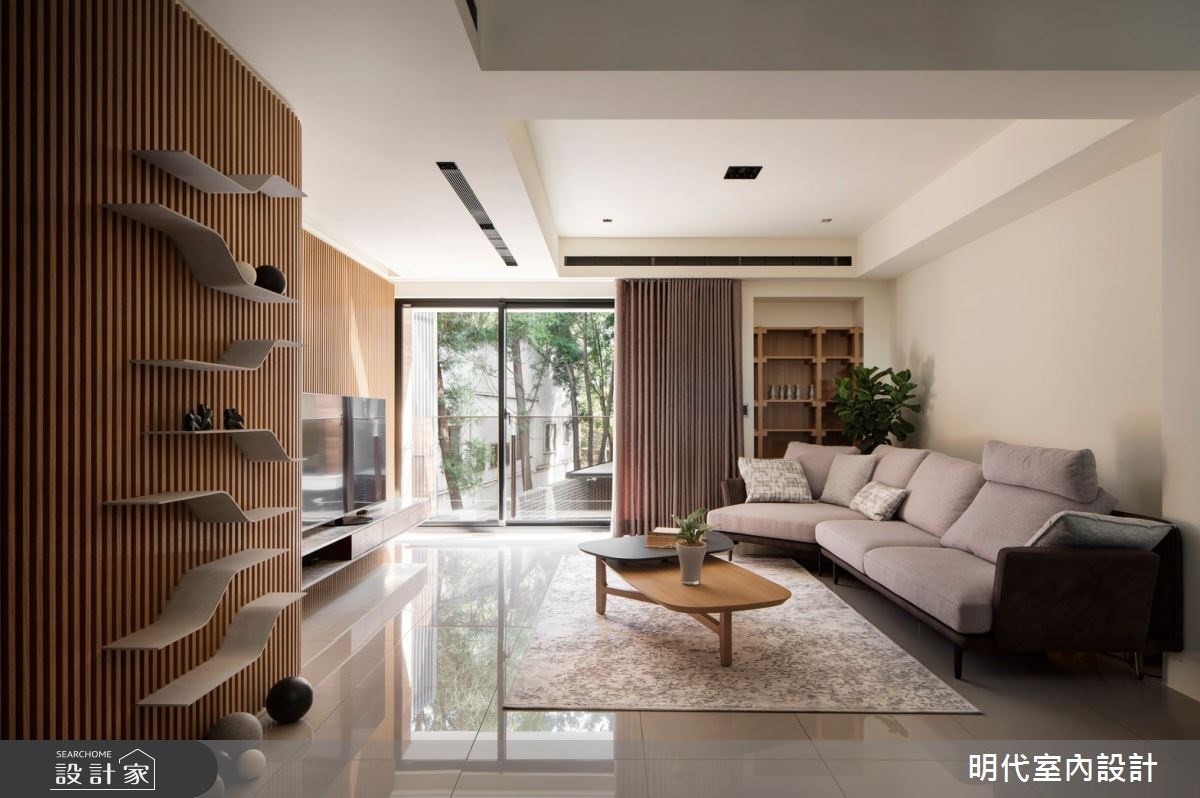 這間與綠意共生的75坪透天別墅,住著2大2小的甜蜜小家