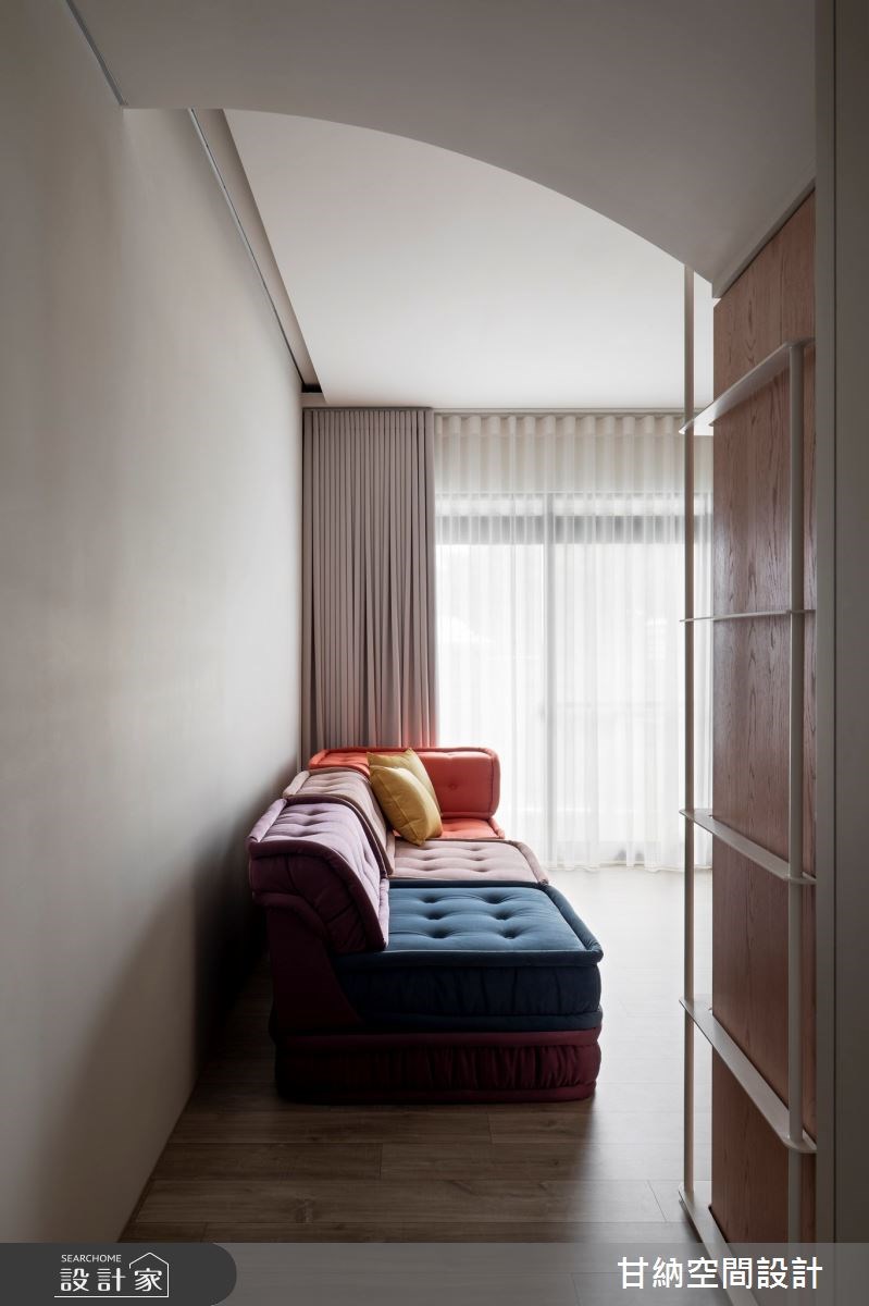 「小坪數住宅,每一個動線都不能浪費!」設計半弧形拱