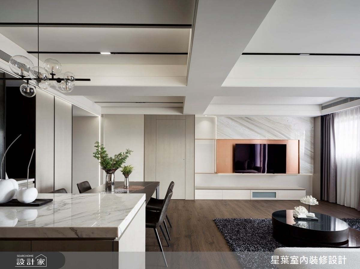 此案為35坪輕奢宅，溫故知新創造師林峰安，讓設計回歸