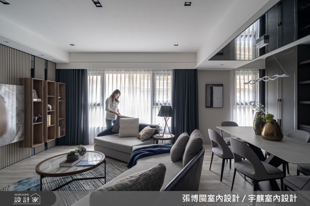 33.2坪現代風居家,設計師透過開放式格局,突破既有的