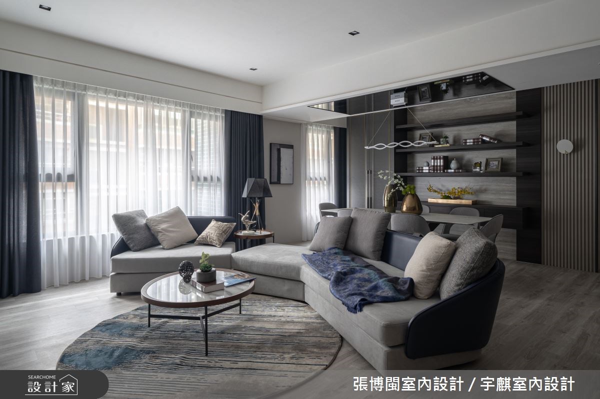 33.2坪現代風居家,設計師透過開放式格局,突破既有的