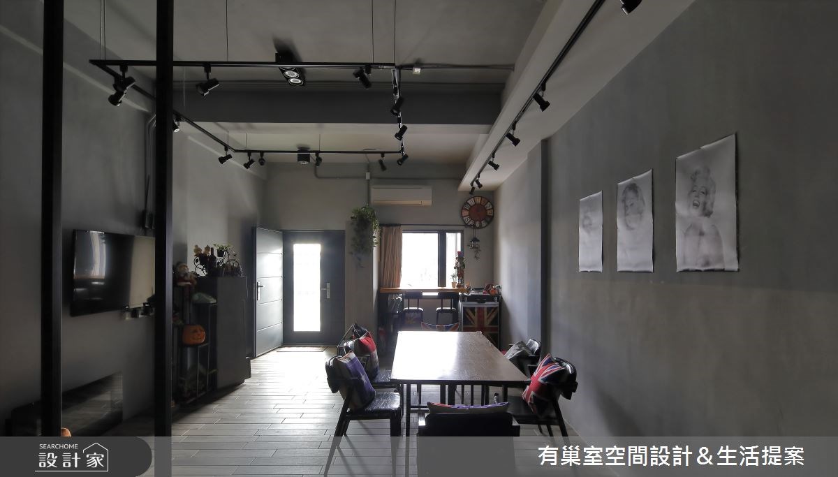 喜愛俐落個性的工業風,也希望可以陪伴孩子成長,65坪