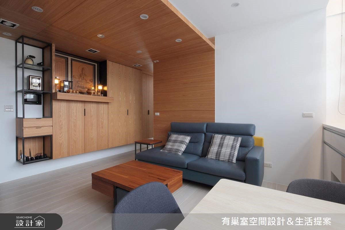 設計師以合宜的格局配置,搭配透明玻璃介質及開放式設