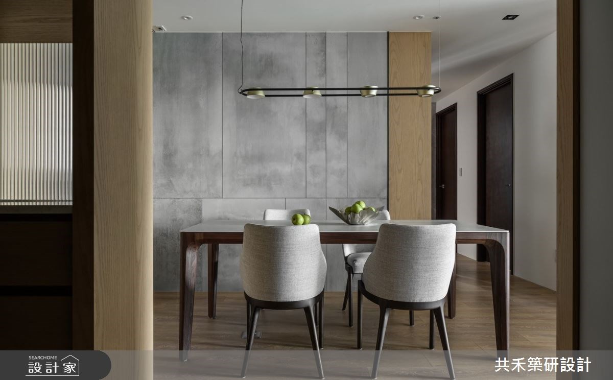 不需要炫目的風格刻畫,而是著重在裝潢質感,共禾築研