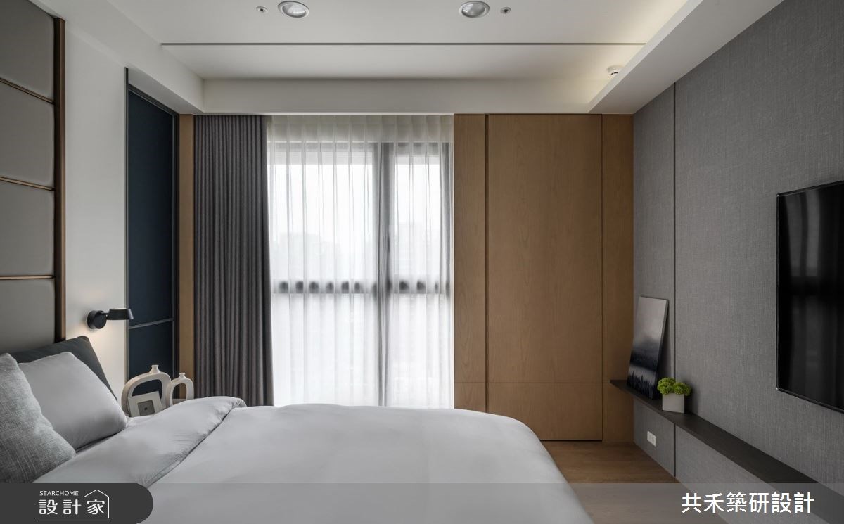 不需要炫目的風格刻畫,而是著重在裝潢質感,共禾築研