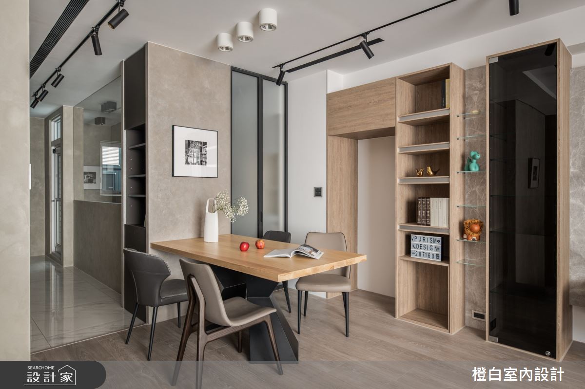 在90坪混搭風透天別墅裡，藉由簡約、現代線條描繪空間