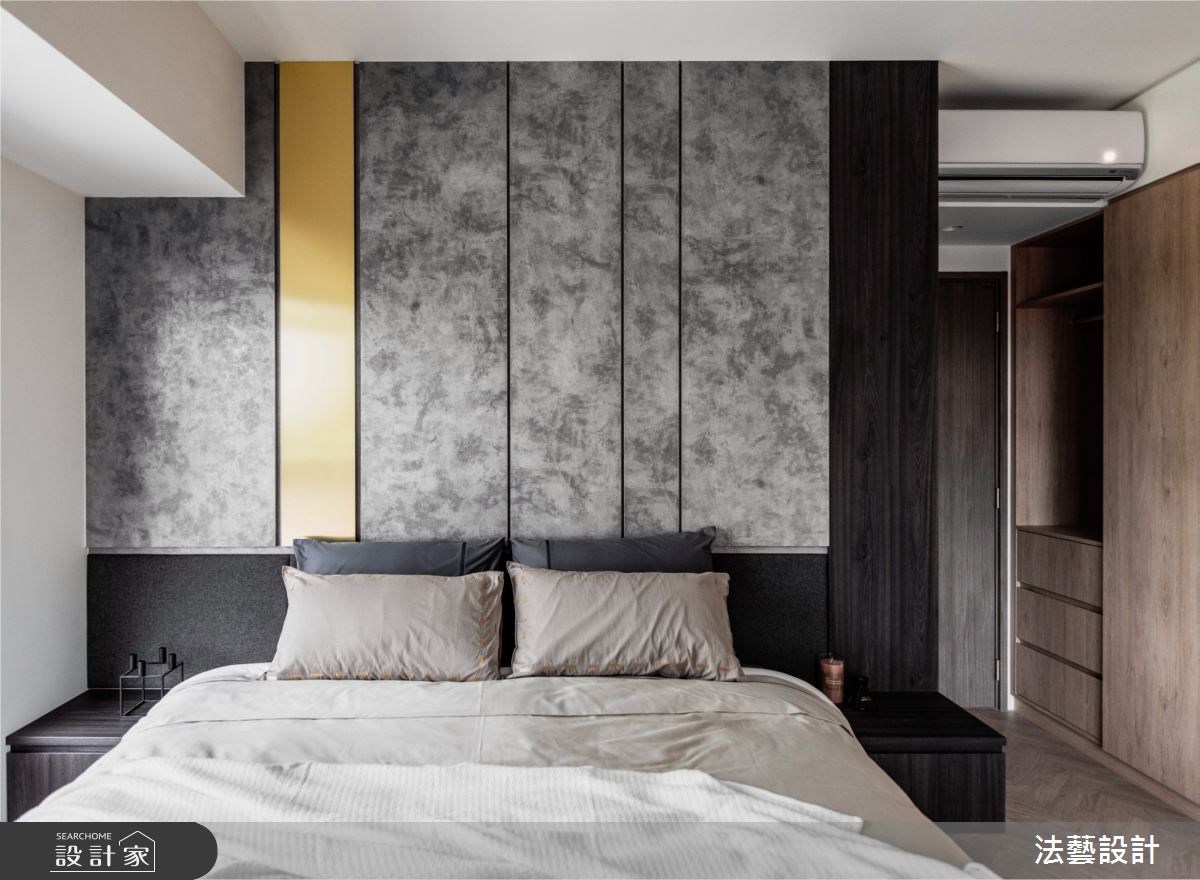 推開大門，26 坪新成屋以石材和木作打造穿透感鞋櫃，