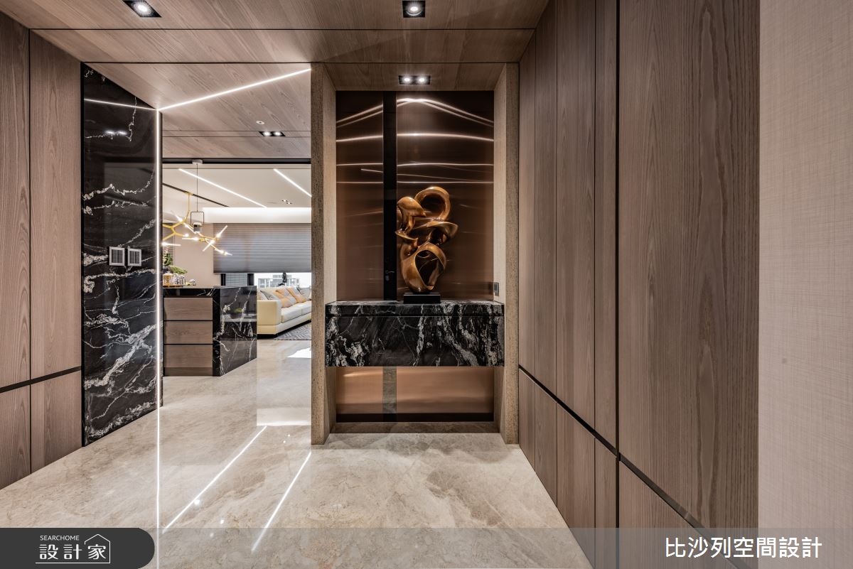 客廳，是豪宅設計的主軸。開放的公領域裡，串連領域機