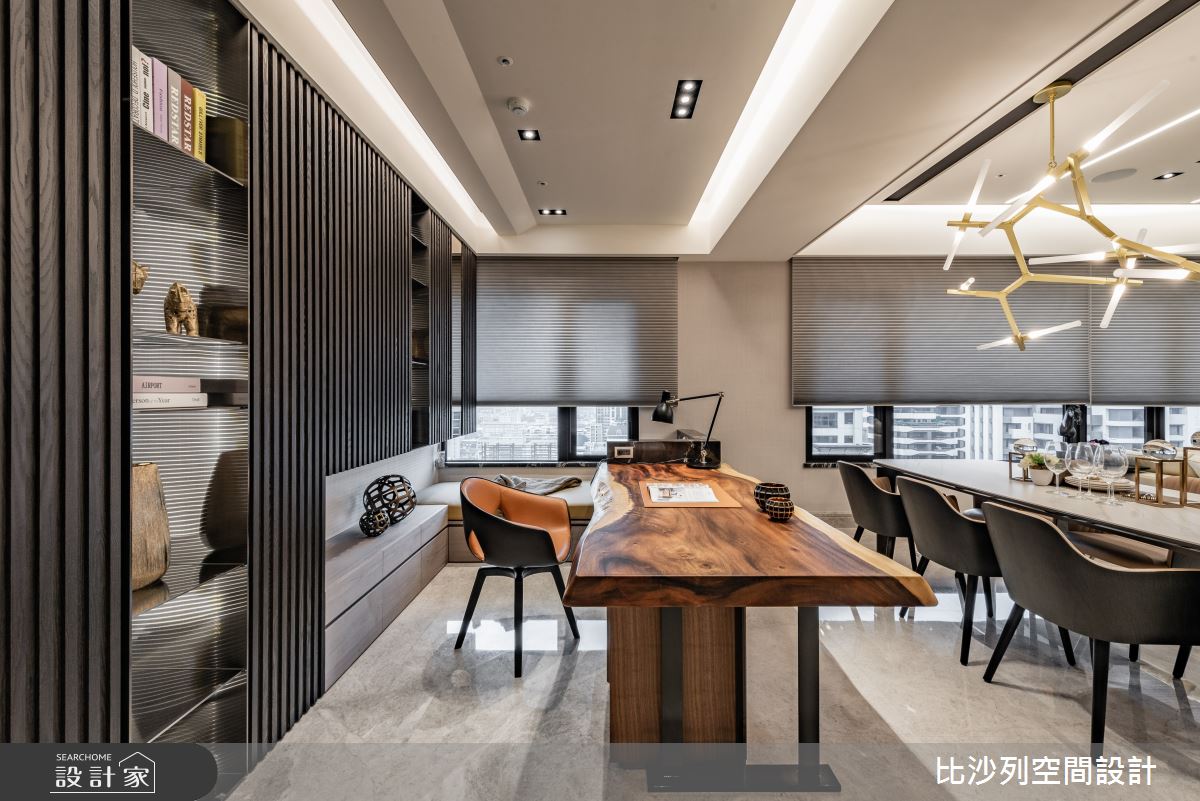 客廳，是豪宅設計的主軸。開放的公領域裡，串連領域機