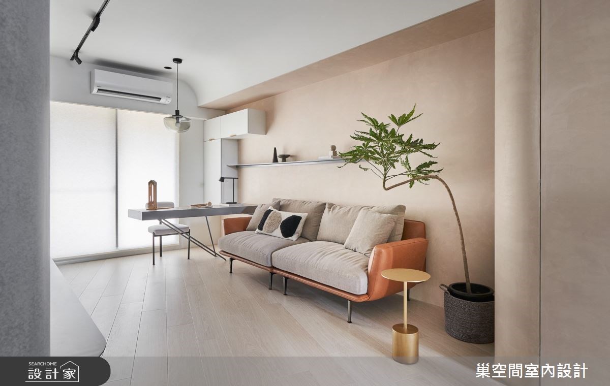 19坪的空間，設計師考量空間有限及屋主其中之一的身分