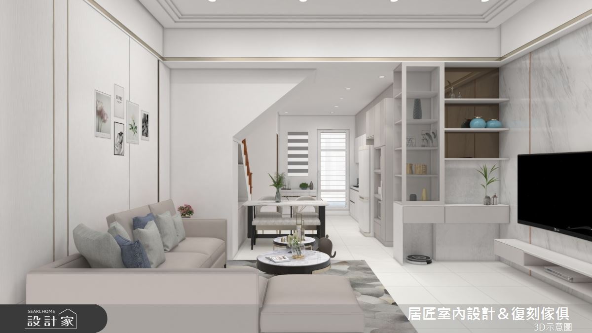 屋主希望 35 坪的新家以簡潔明亮的現代風氛圍出發,設