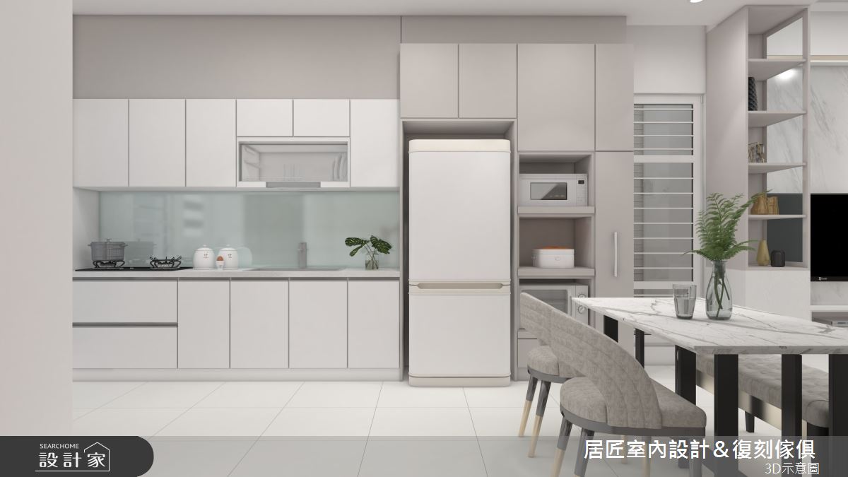 屋主希望 35 坪的新家以簡潔明亮的現代風氛圍出發,設