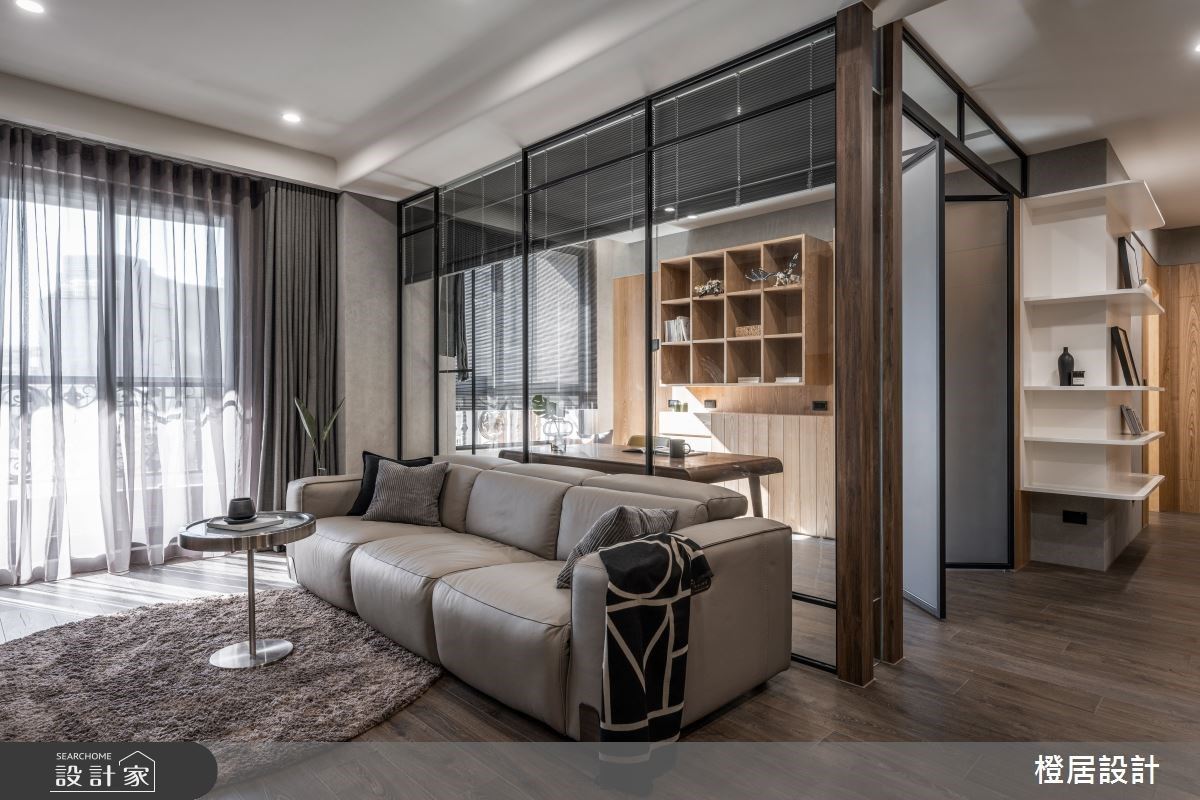 27坪雅致木質調現代風小宅，由花磚、玻璃及鐵件堆砌出