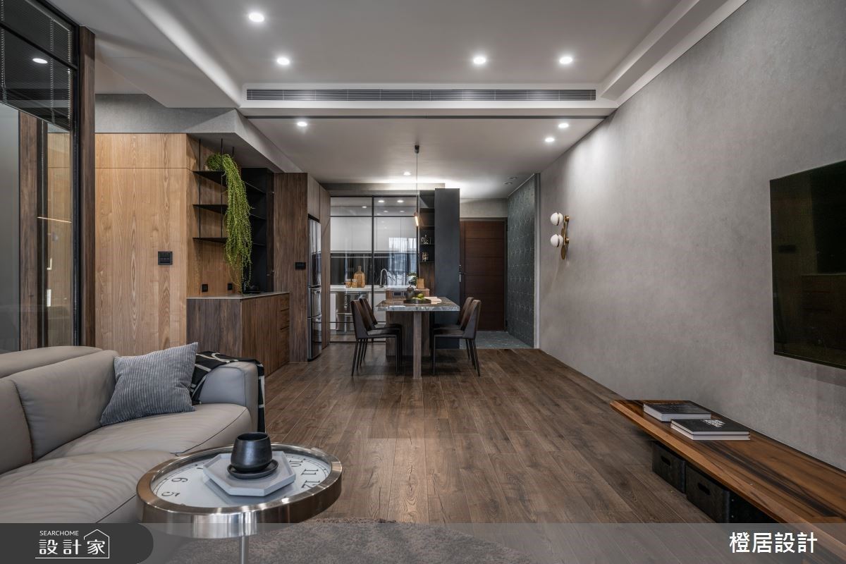 27坪雅致木質調現代風小宅，由花磚、玻璃及鐵件堆砌出