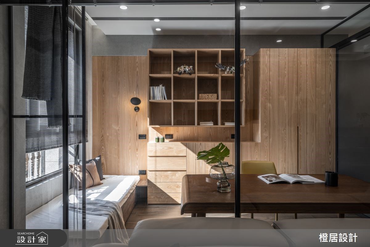 27坪雅致木質調現代風小宅，由花磚、玻璃及鐵件堆砌出