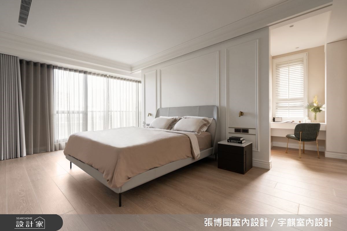 屋主夫妻帶著孩子入住58坪新居，他們嚮往優雅又簡潔的