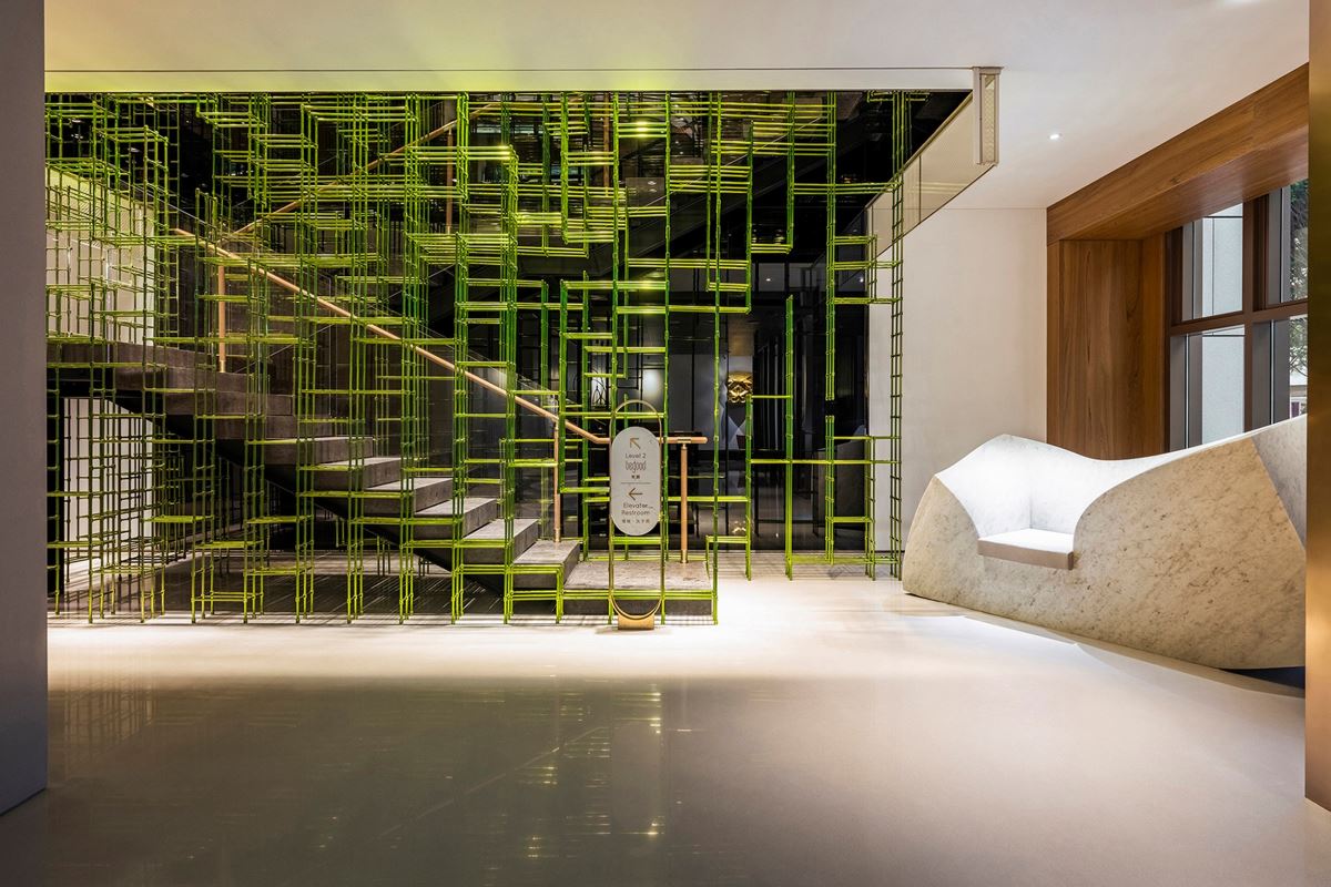 寒居酒店垂直共構飯店寓邸,樓高共24層,1樓至10樓為