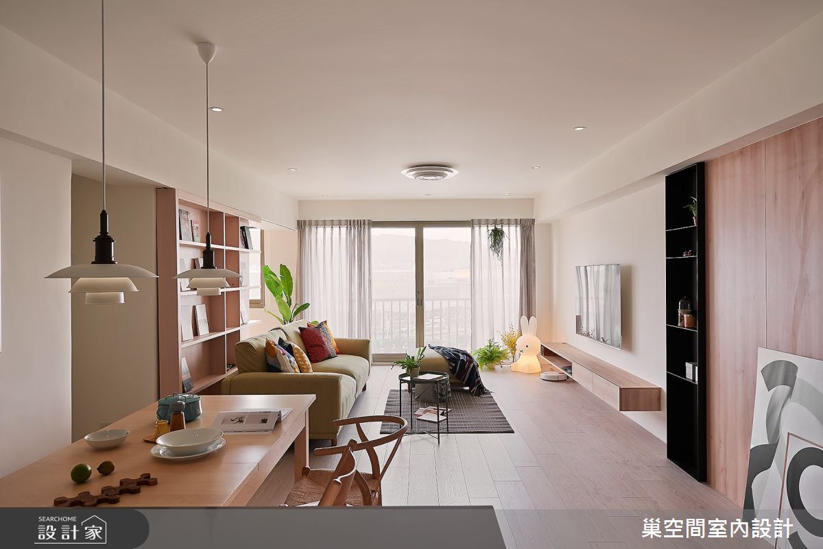 34坪的大齡老屋原格局方正、空間寬廣，但採光不佳，且