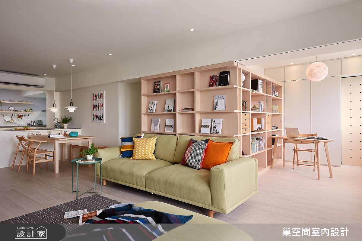 34坪的大齡老屋原格局方正、空間寬廣，但採光不佳，且