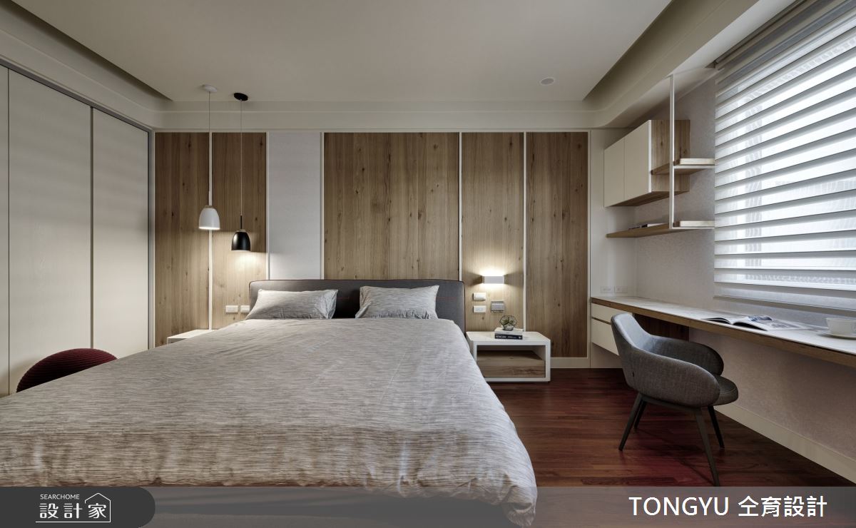 132坪休閒風的透天別墅裡，為三代同堂的幸福居所，透