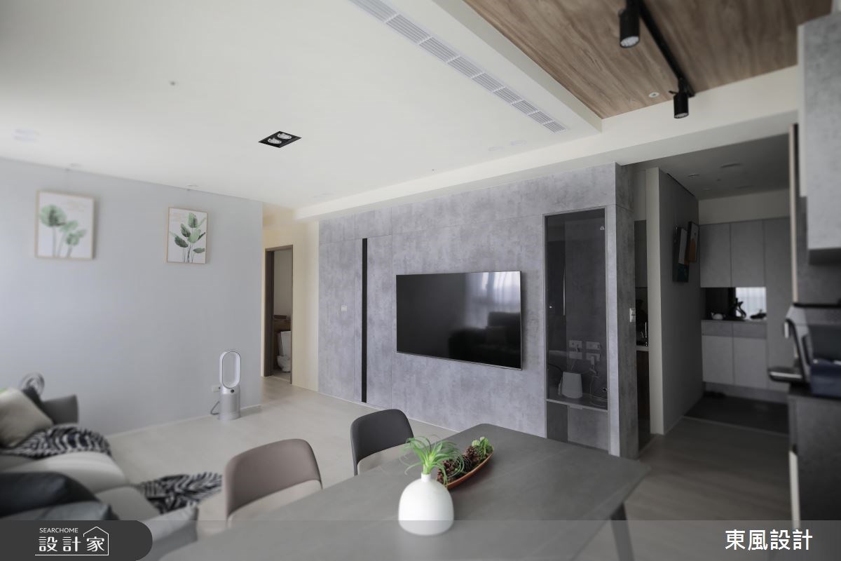 可遠眺綠意美景的30坪新居,設計團隊配合寧靜悠然的空