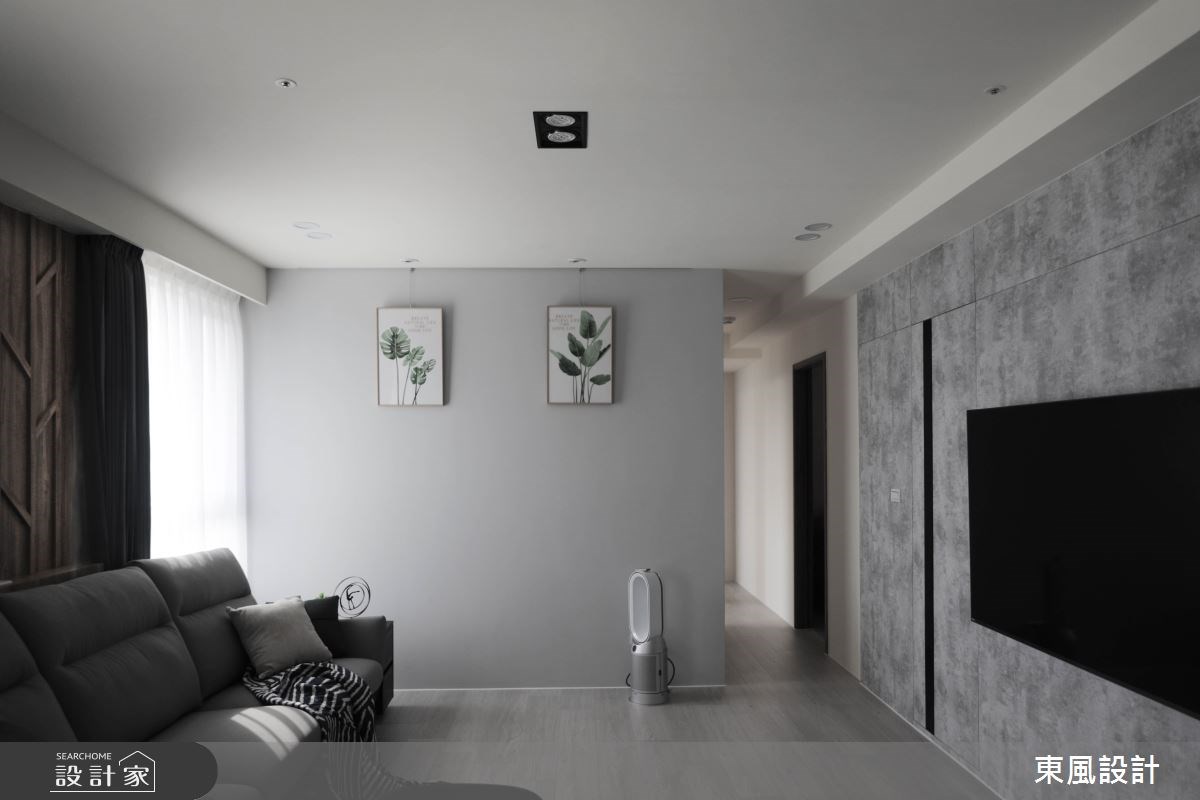 可遠眺綠意美景的30坪新居,設計團隊配合寧靜悠然的空