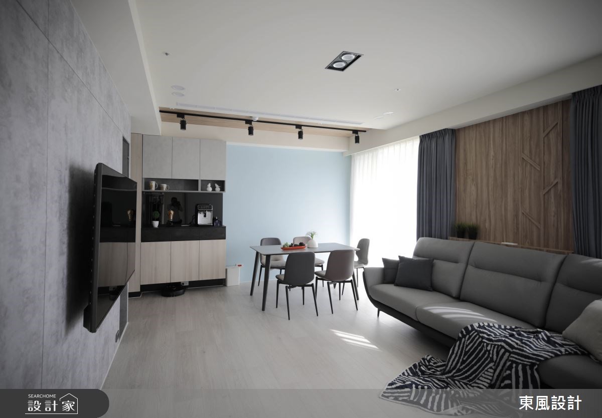 可遠眺綠意美景的30坪新居,設計團隊配合寧靜悠然的空